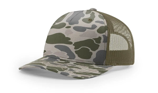Richardson 112PFP Printed Five Panel Trucker - Duck Camo
