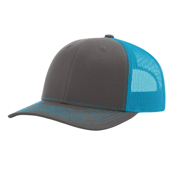Charcoal/Neon blue