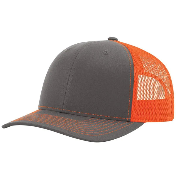 Charcoal/ Neon Orange