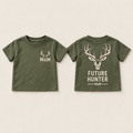 Future Hunter toddler tee — front and back mockup