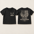 Future Outdoorsman toddler tee front and back