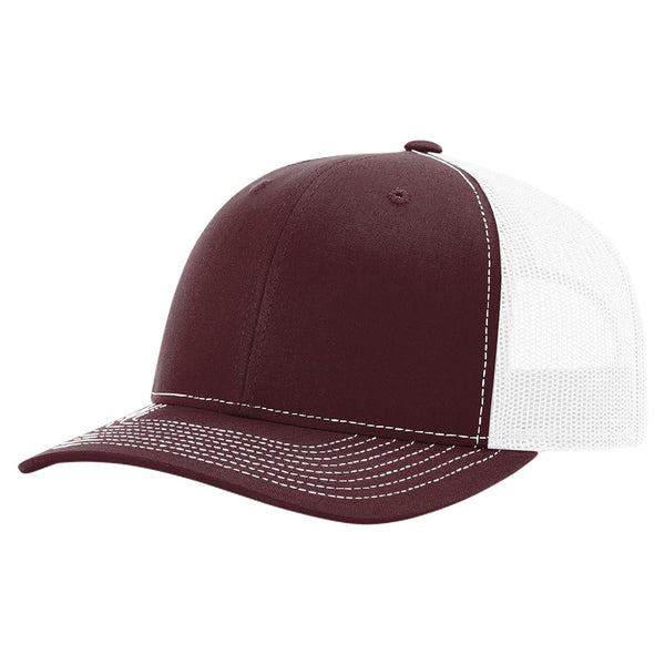 Maroon/White