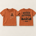 Raised Outdoors toddler tee front and back